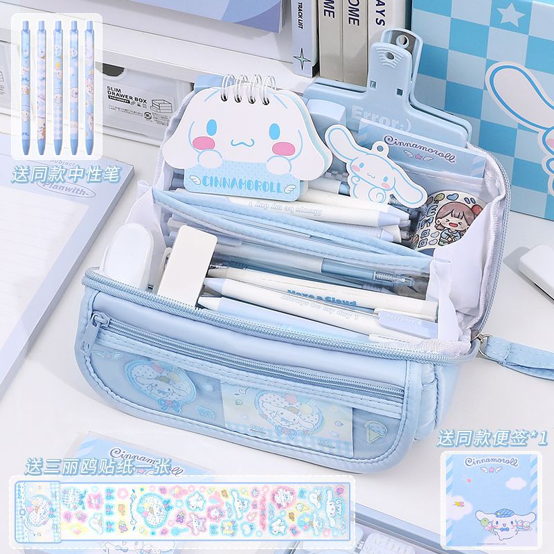 Sanrio coolomi Prisma caja de lápices para niñas de secundaria Nueva gran capacidad de alto aspecto lindo caja de lápices caja de papelería