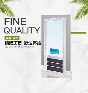 Hair Salon Internet Celebrity with Light Single-sided Hairdressing Mirror Hair Cutting Mirror Table Can Be Used with Tv or Computer Stainless Steel Mirror Table