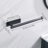Long square seat without punching (black)