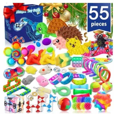 Caja ciega de Navidad transfronteriza Regalo de fiesta para niños Descompresión DIY Desgarrado Calendario de cuenta regresiva Caja ciega Juguetes navideños