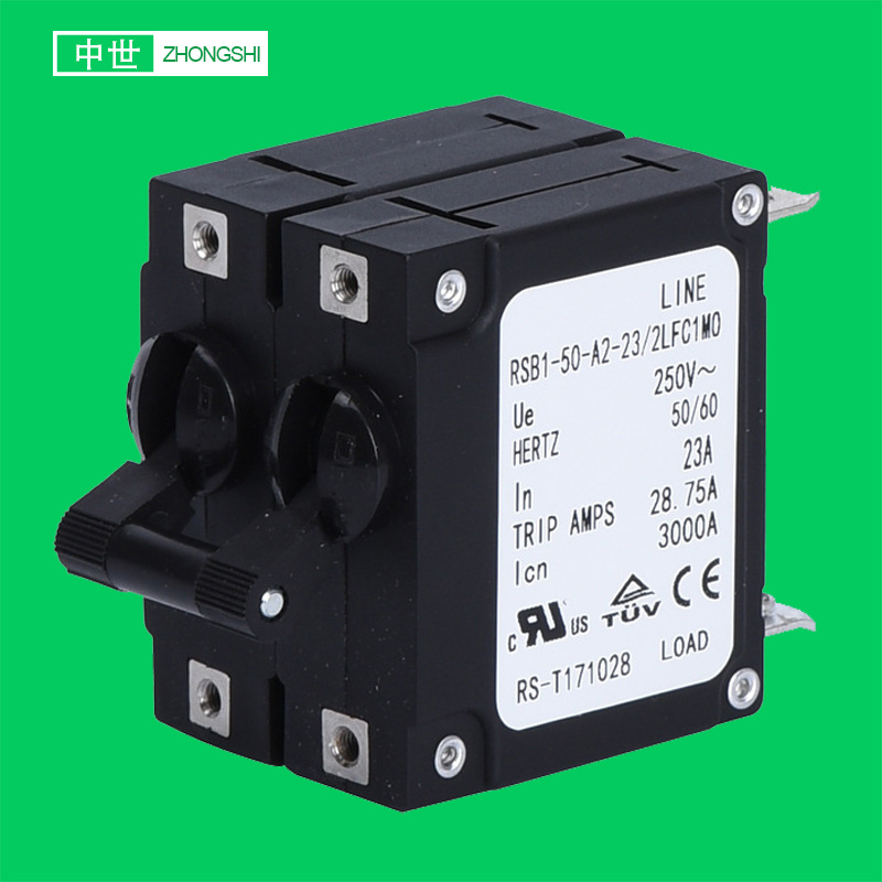 现货 2P液压电磁式断路器 电磁空开2P双联断路器 2P过流保护器