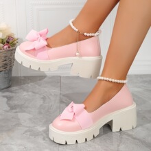 T 16130 Mary Jane Bow Flat Shoes ������СƤЬ ŷ���羳
