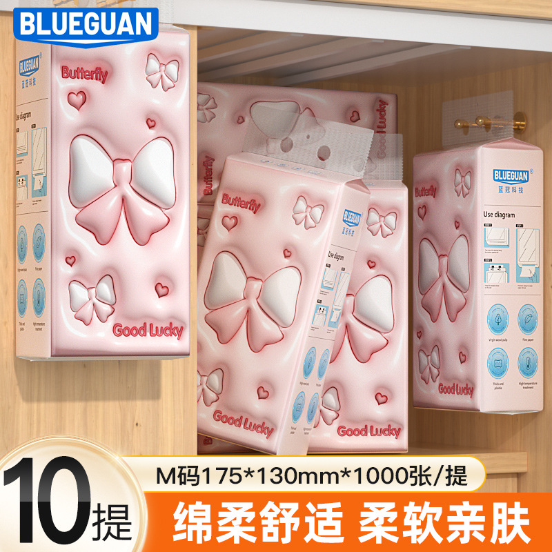 【박스 단위 도매】 핑크 리본 10개입