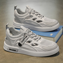 夏季男鞋新款透气镂空洞洞鞋子男潮流百搭小白鞋网鞋休闲板鞋布鞋