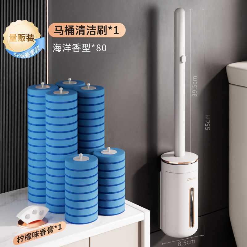 Esquina muerta doméstica sin limpieza colgada en la pared cepillo de lavado de inodoro cabeza de cepillo nuevo 2023 cepillo de inodoro desechable conveniente reemplazo