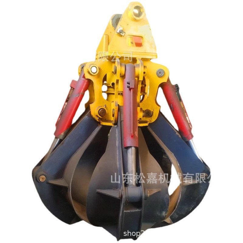 Excavadora hidráulica multifuncional rotativa garra de loto ingeniería de construcción de basura garra de ciruela multipetales 360 grados de rotación