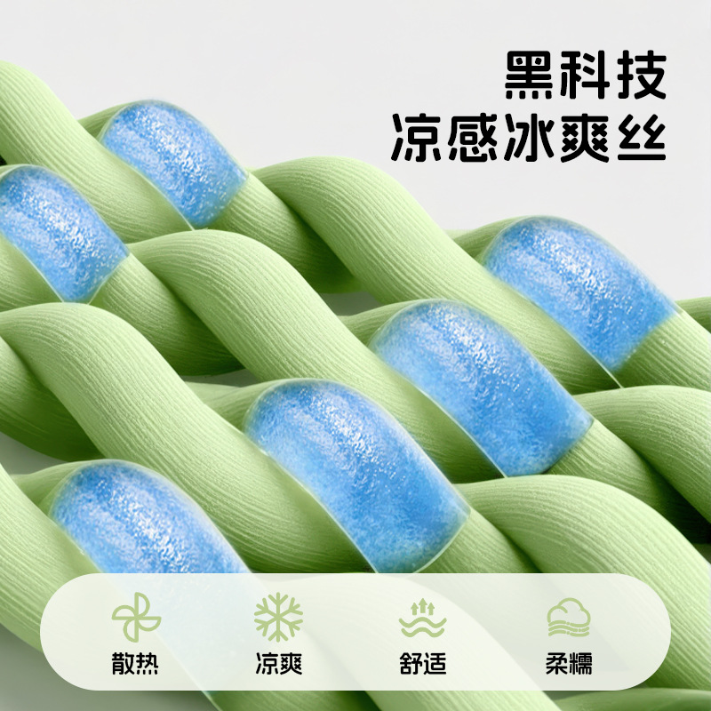 Perrera de seda helada de primavera y verano, esterilla para perros con guisantes de hielo, camada para gatos fresca de verano, camada para mascotas extraíble y lavable, venta al por mayor transfronteriza