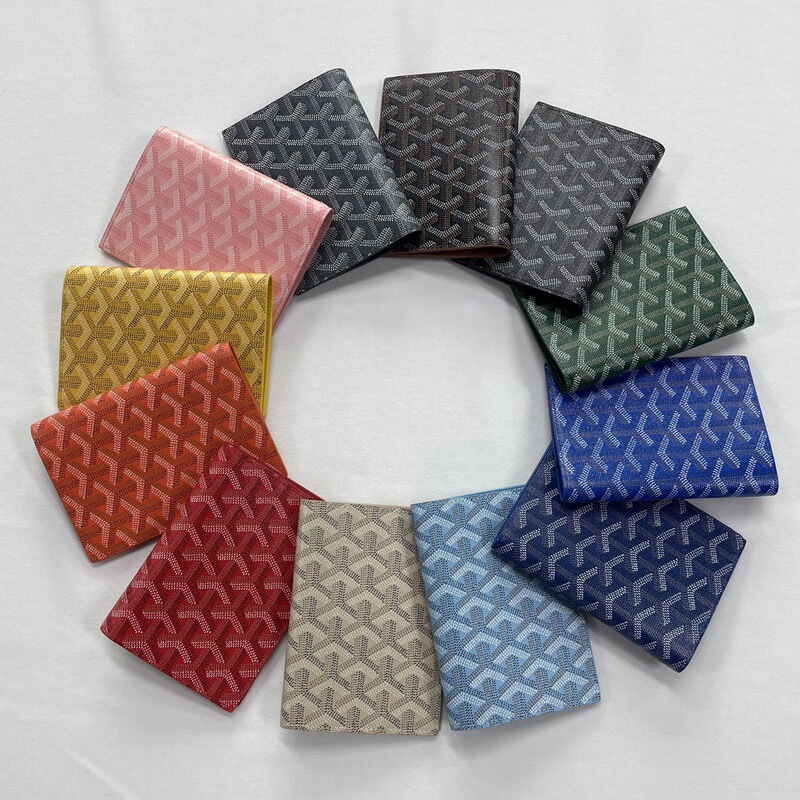 Goyard Men's and Women's Wallets with Multiple Card Slots, Popular in Europe and America, Fashionable Multifunctional Short Wallets Wholesale