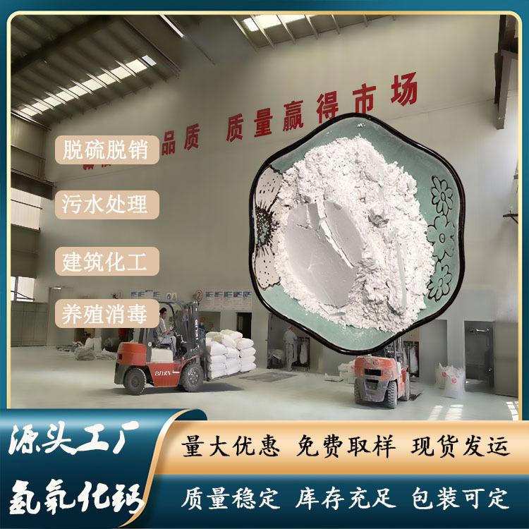 工业级氢氧化钙厂家直供水处理脱硫用氢氧化钙熟石灰柱状氢氧化钙