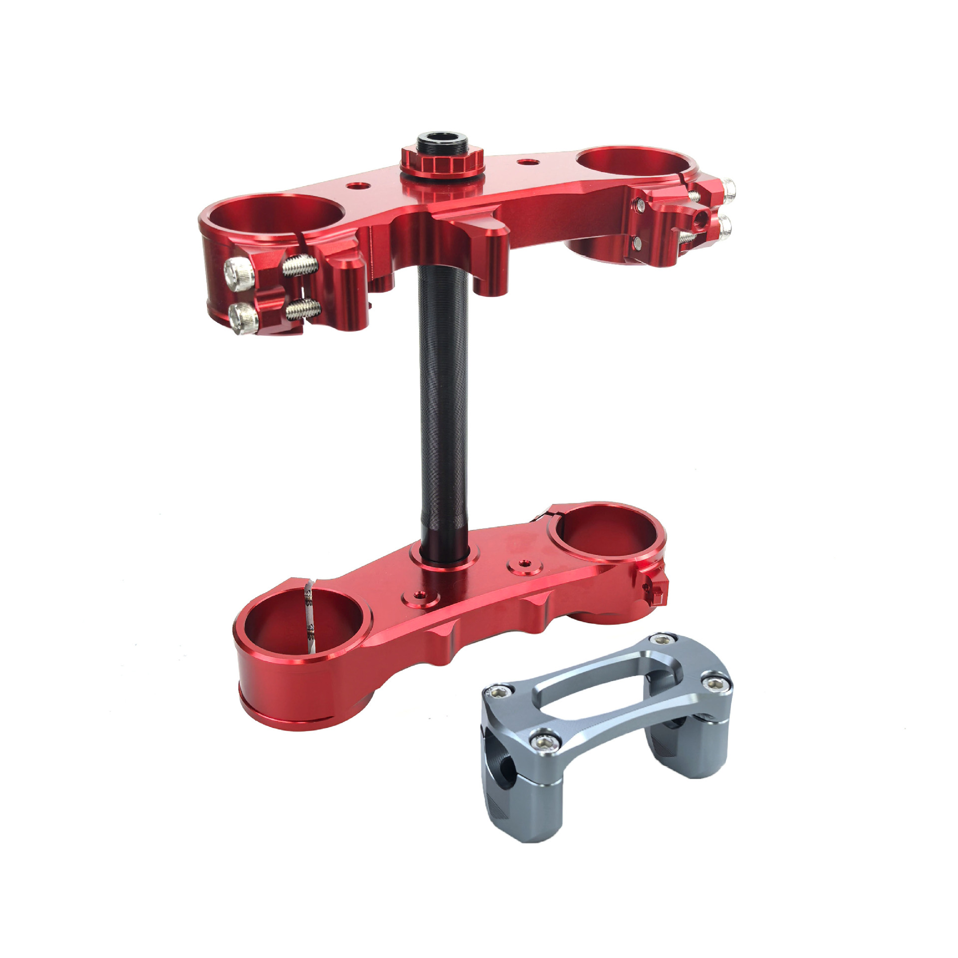 Off-Road Motorcycle 7075 Upper and Lower Connecting Plate Modification Parts Crf250L/300L Steering Column Assembly Handlebar Clamp