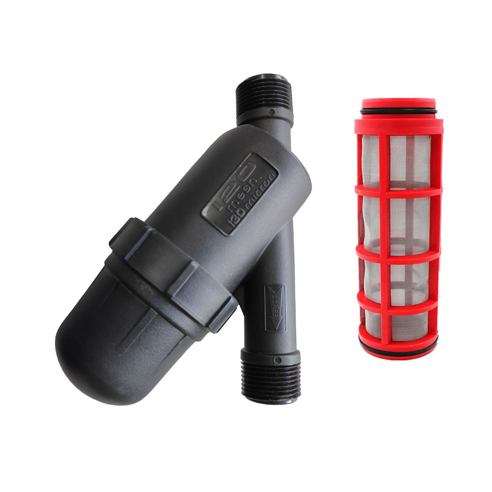 6分1寸Y型圆底小款网式过滤器25 32农业用塑料过滤器园林灌溉工具