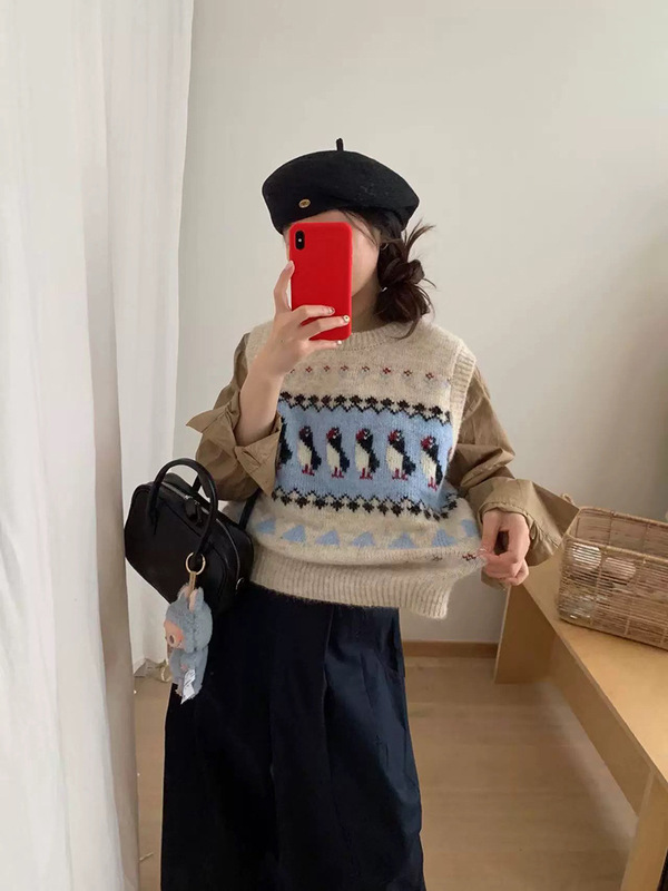 叠穿针织马甲女款2025新款背心今年流行爆款马夹洋气时髦外穿春秋|undefined