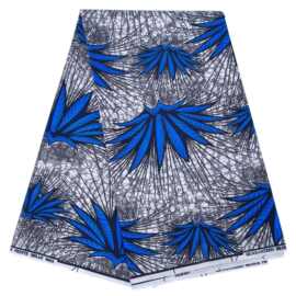 现货代发非洲蜡布双面涤纶几何印花面料african fabric 6码起售