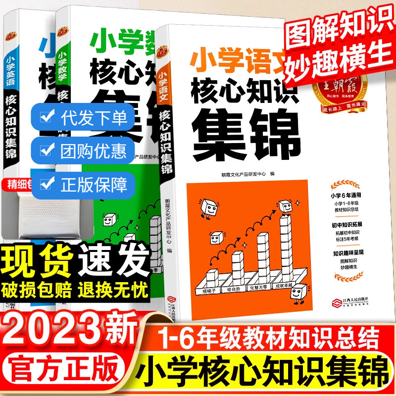 王朝霞小学核心知识集锦2023语英数小升初知识大集结考点初中衔接