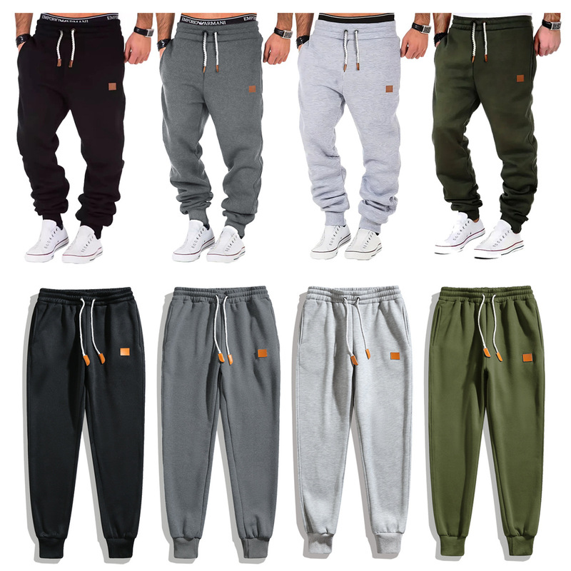 Spring New Men's Loose Overalls Y2K Men's Patchwork Solid Color Jogging Fitness Street Wear Sport Trousers