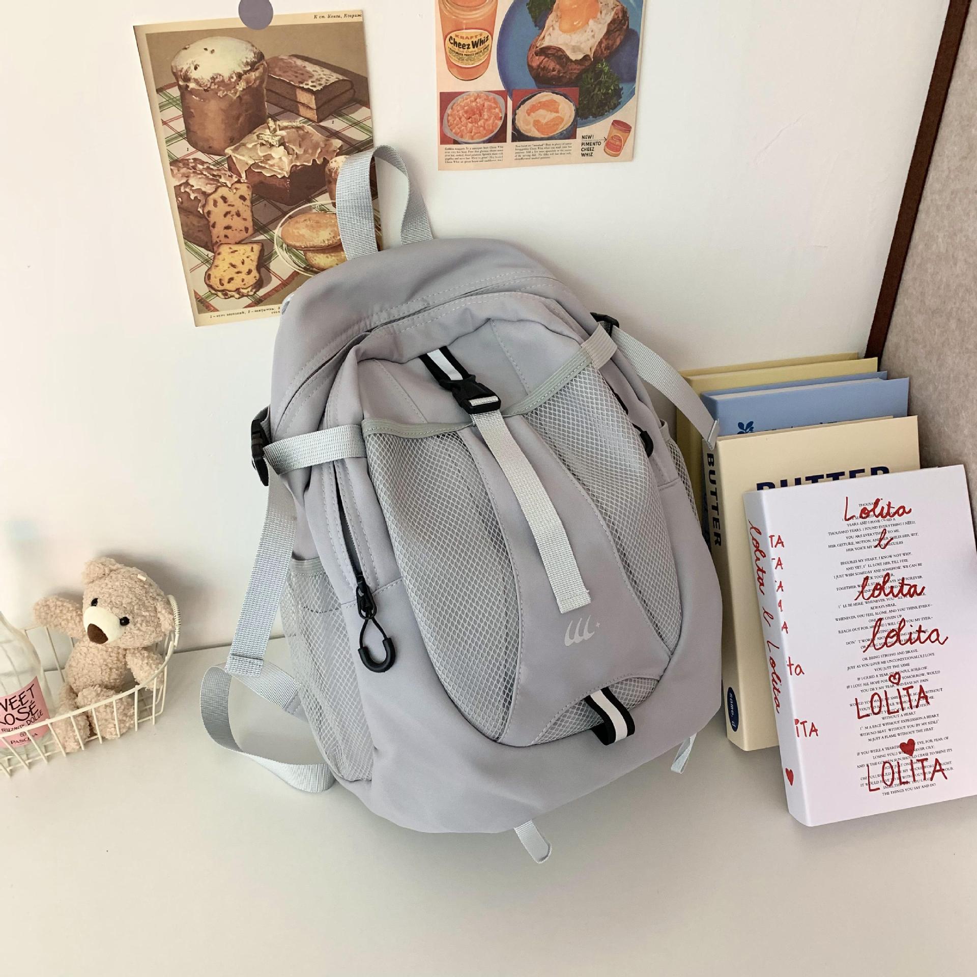 Mochila 2024 nueva mochila ligera para la escuela secundaria y secundaria, bolsa de viaje de gran capacidad, bolso femenino de cercanías, mochila para estudiantes universitarios, hombre