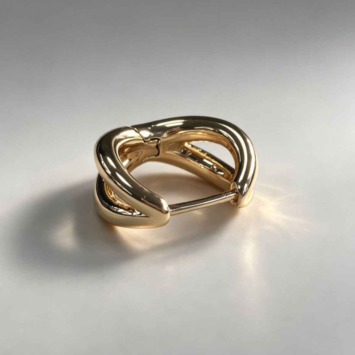 New Niche Design With A High-end Feel, Double-layer Circular Spring Ear Clips, Elegant And Light Luxury, Minimalist_voghion.com