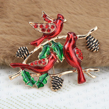 I 13147 Three branch brooch ֦ͷС�񸴹�����羳��ó����