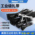 PANDUIT美国泛达PLT2M-M0黑色自锁式尼龙扎带耐高温抗老化束线带