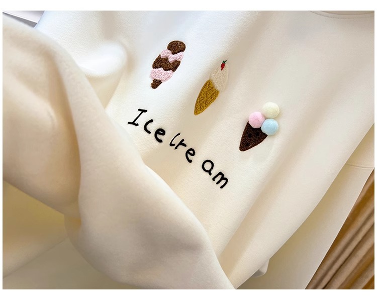 Hooded Solid Color Versatile Loose Student Hoodie Image 6