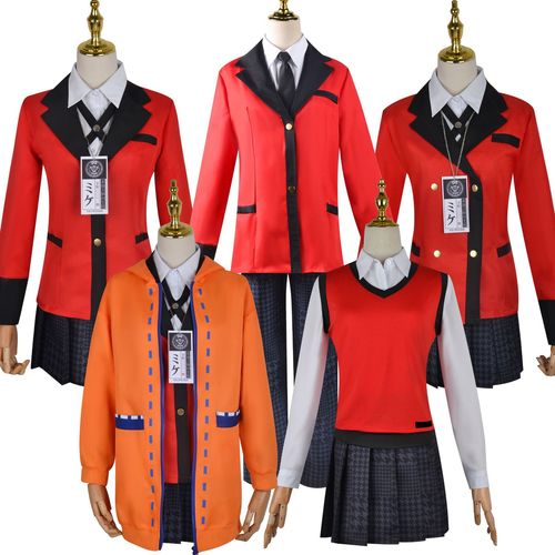 Crazy Gambling Abyss cos suit Huangquan Yue Yuna Luna Yumeko anime costume jacket cosplay Luna