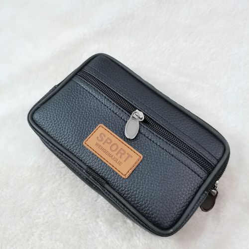 Factory direct sales mobile phone waist bag sports outdoor belt mobile phone bag street stall supply men's horizontal style 6 inches