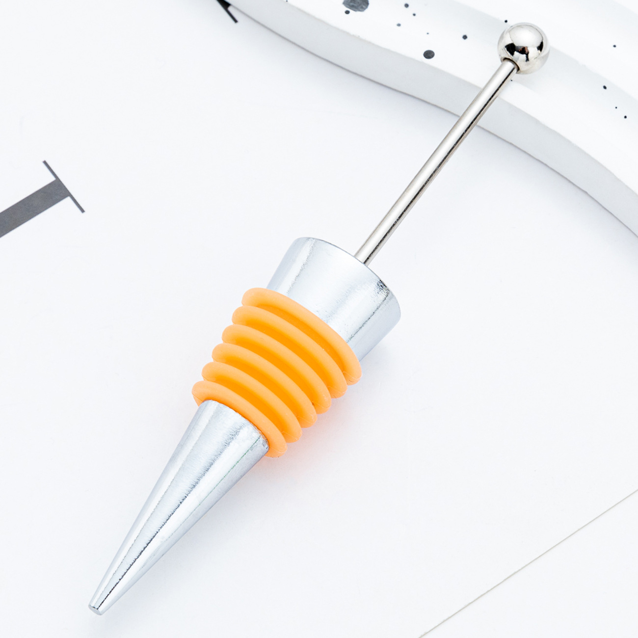 Transfronterizo DIY cuentas tapones de vino tapones de vino tapones de champán tapones de silicona tapones de aleación de vino al por mayor