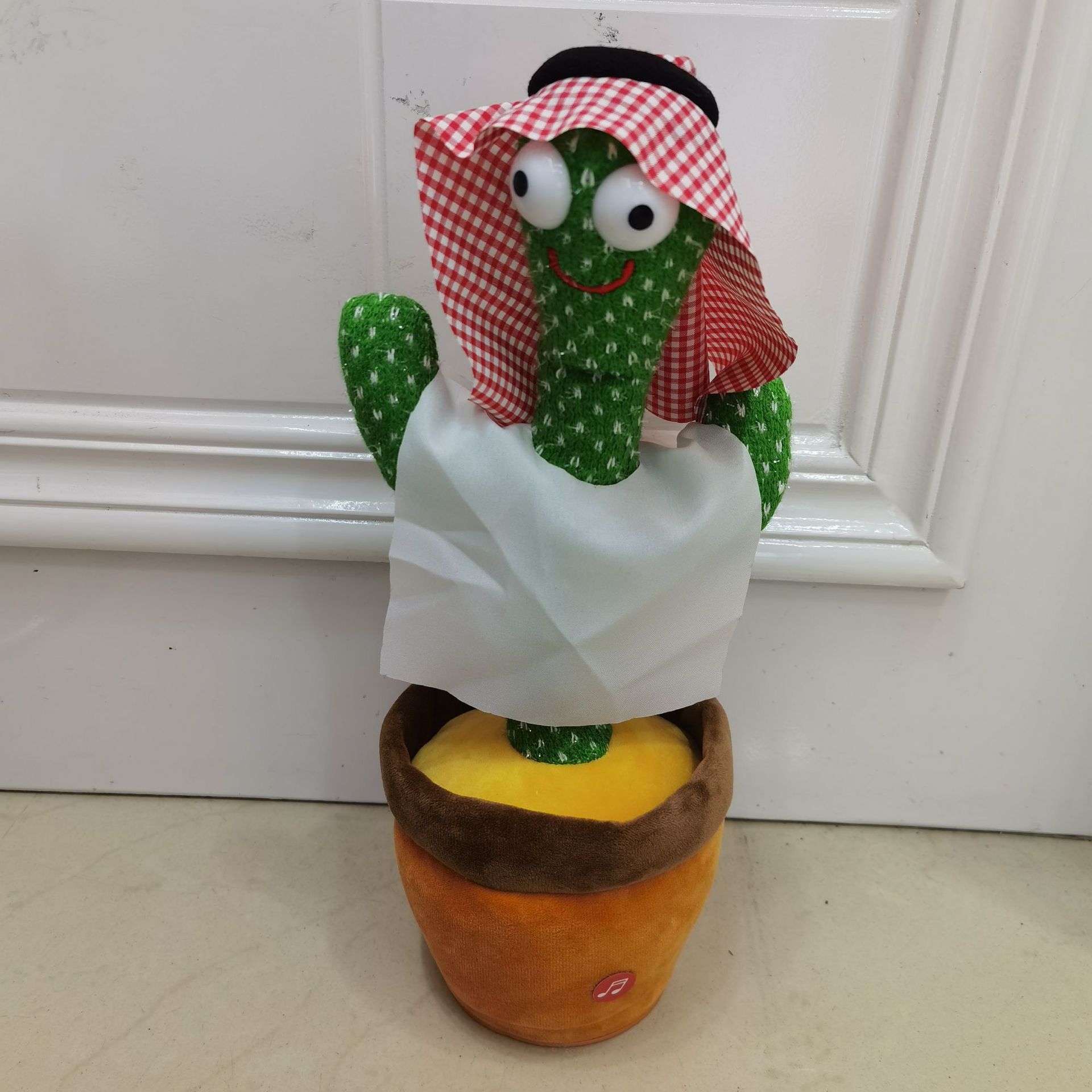 Cactus de baile transfronterizo encantador, flores de charla, ruido de ruido, juguetes de peluche eléctricos para aprender a hablar, cantar y bailar.