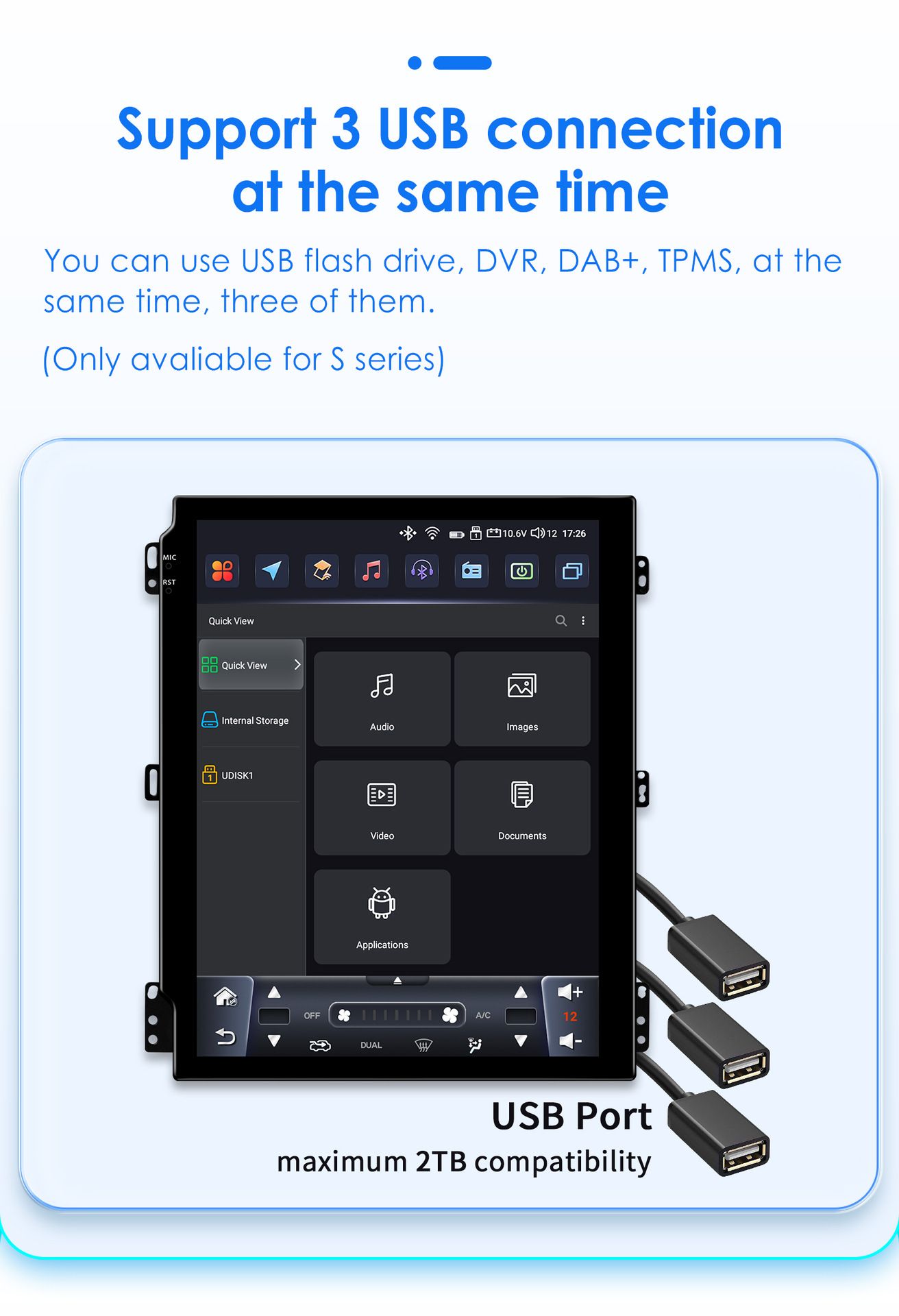 Suitable for 09-14 Subaru Outback 9.7inch Vertical Screen Android Large Screen Car Mp5 Navigator