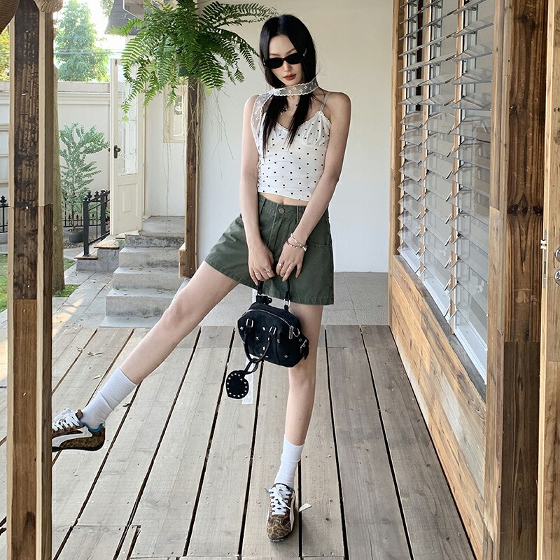 Solid Color Washed Simple Workwear Shorts 2026 Summer New Style 100% Cotton Straight Wide-Leg Casual Pants for Women
