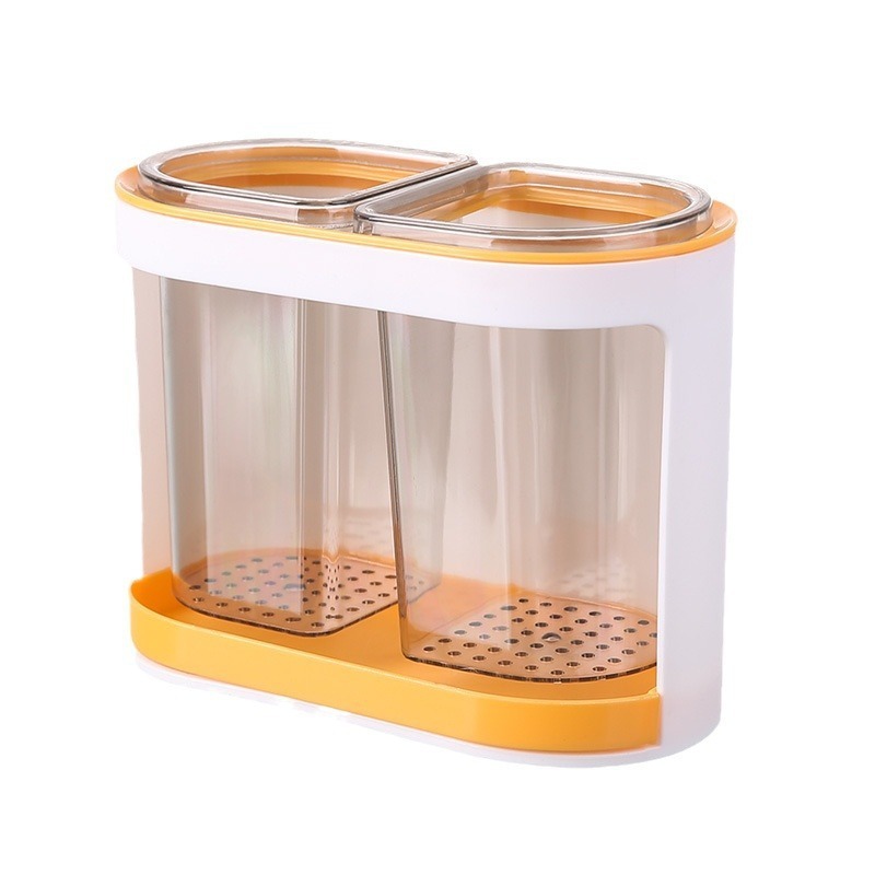 Cubo de almacenamiento de vajilla de cocina, portalápices de escritorio, estante de papelería, herramientas de belleza, caja de almacenamiento, cuchara, palillos, drenaje, jaula de palillos