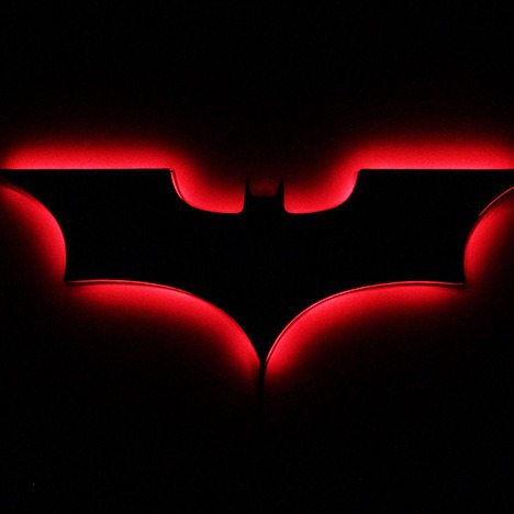 Transfronterizo dedicado 3D creativo Batman LED lámpara de noche lámpara de pared decoración del hogar lámpara de noche superhéroe atmósfera signo lámpara