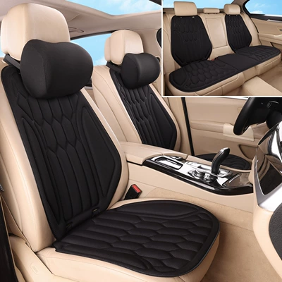 Four Seasons Pad, New cross-border seaweed fiber - starlight-black-full-set-of-seven-pieces-2-headrests-thermoformed-in-one-piece
