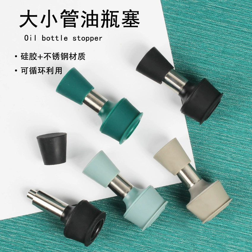 Большие и малые трубки масла разливая машина силиконового масла штепсельная Вилка бутылки масла дефлектор аксессуары бутылки уксуса масла сопло бутылки труба нержавеющей стали