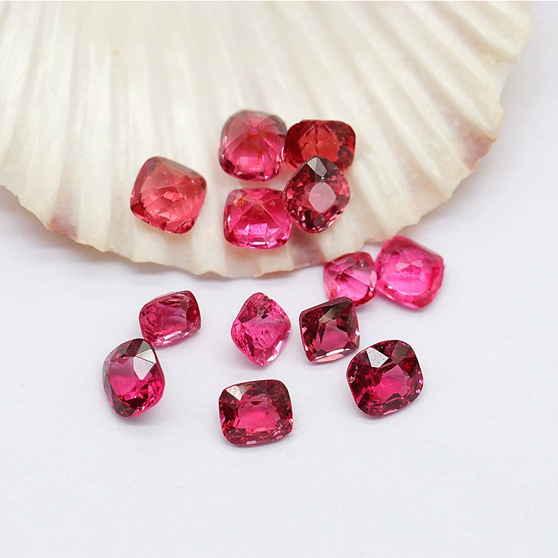 Organic square quality multicoloured gemstone for ring, stone inlay, wholesale, with gem