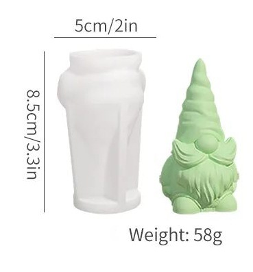クリスマスの顔のない公仔のドワーフのシリカゲルの鋳型diyのドワーフの香薫のろうそくの鋳型の石膏の滴のゴムの鋳型|undefined