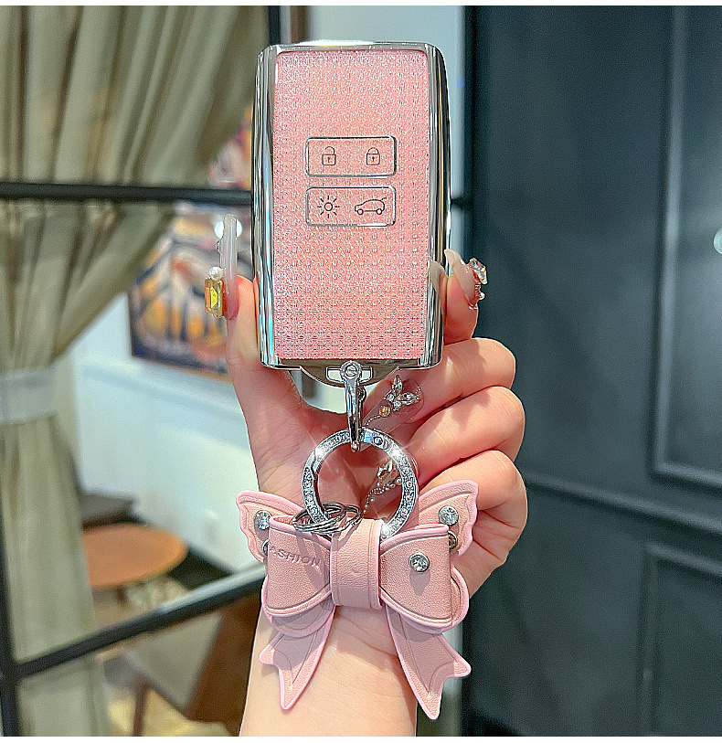 Suitable for Renault Koleo Key Case Latitude Fenglang Kabin Laguna Car High-end Key Protective Cover Buckle