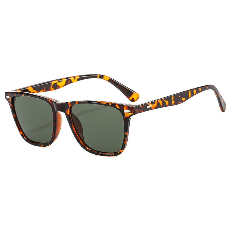 24 nuevas gafas de sol de montura cuadrada, gafas de uñas de arroz retro, gafas de sol de protección UV de marea coreana femenina, gafas planas se pueden combinar con miopía