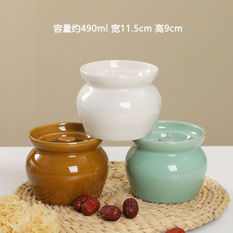 Olla de olla de barro guisada en agua, olla de estofado para una persona, olla de sopa con tapa, snacks de Shaxian, olla de sopa hirviendo de cerámica, venta directa de fábrica