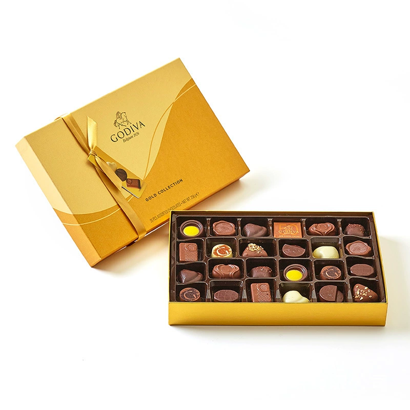 Подарочная коробка шоколада Godiva из Бельгии с черным и умным ручной сборкой сэндвича — подарок на китайский День Святого Валентина