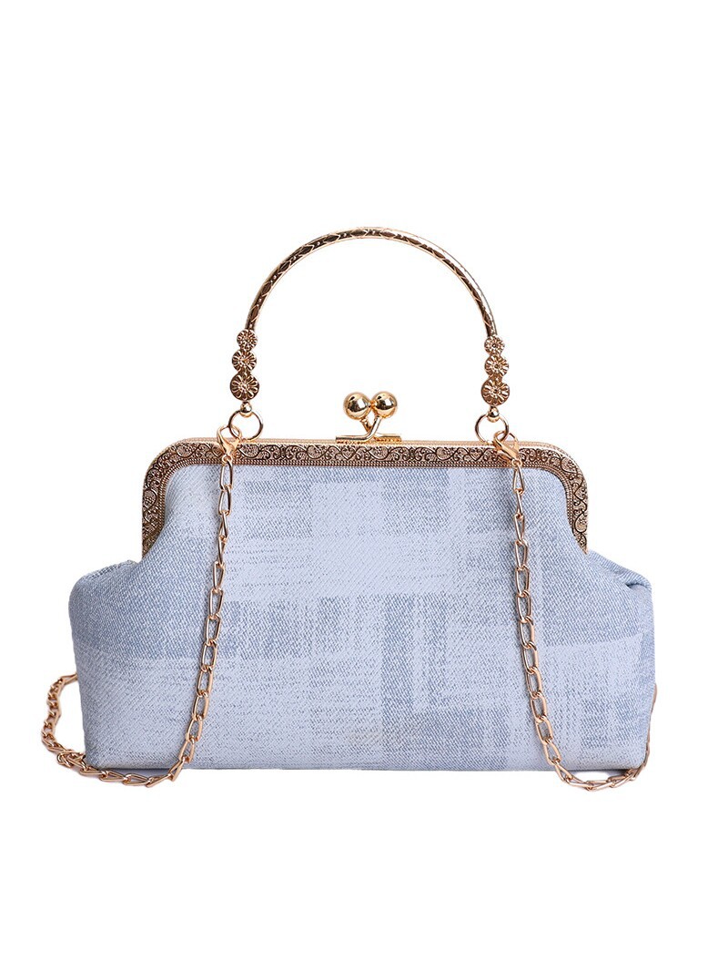 2026 nuevo pequeño viento de cadena bolsa de cena de mujeres de alto nivel sensación abrazadera bolso de mano mochila de estilo de moda bolsa de conchas