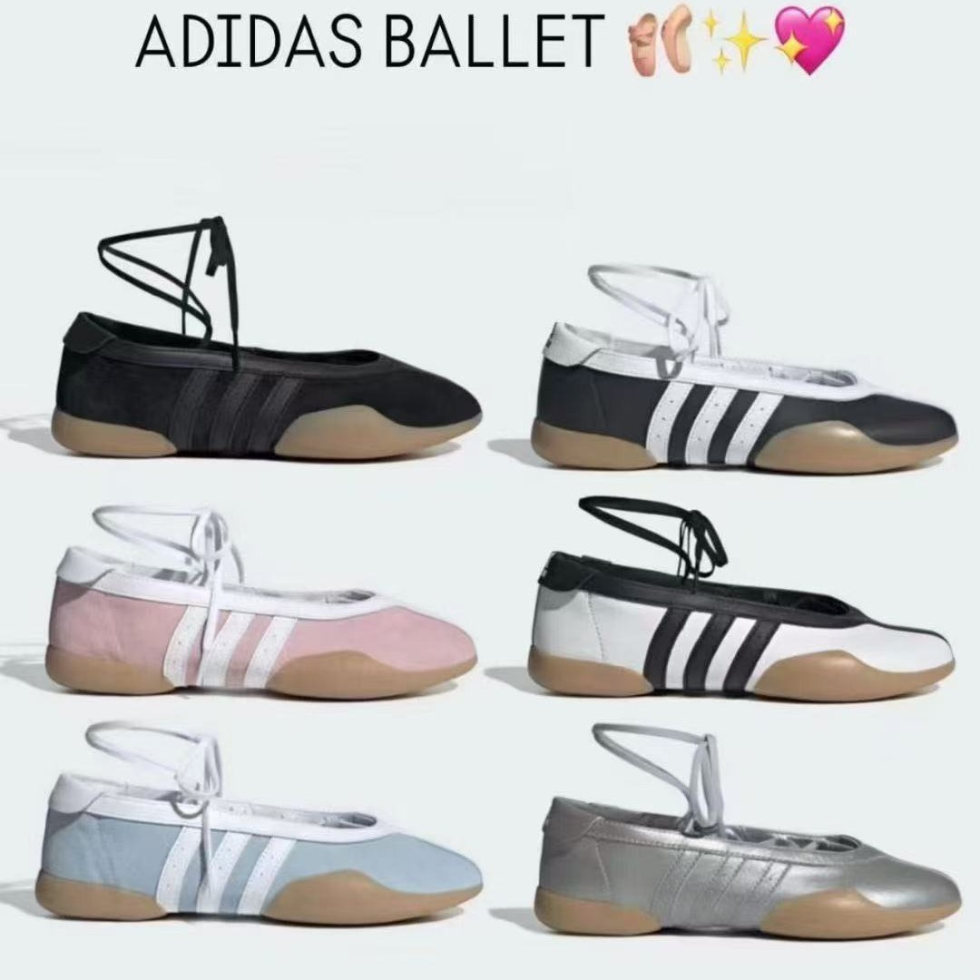 adiddds 편안하고 다재다능한 미끄럼 방지 내마모성 로우탑 트레이닝 슈즈 여성용 화이트 블랙 트레이닝 발레 댄스 트렌드