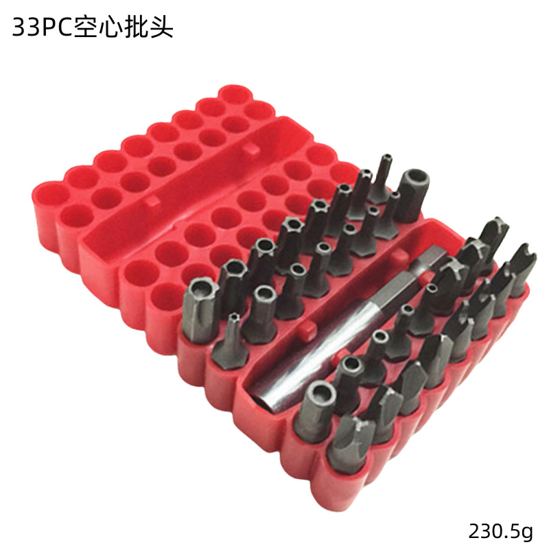 Destornillador eléctrico bit neumático Cruz bit extensión varilla con forma magnética destornillador 33 unidades traje