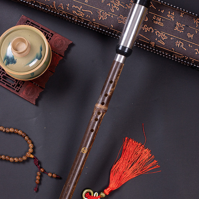 Vertical que sopla Bawu Bambú Púrpura desmontable de bambú púrpura talla Dragón Bawu G tono/F C tono/B tono Un Tono de aprendizaje Bawu