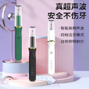 Cross-Border Hot-Selling Small Electric Tooth Cleaner, Convenient Household Oral Calculus Removal Ultrasonic Tooth Cleaner