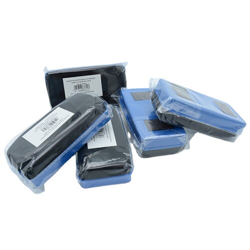 Wholesale blue shell black cloth OPP medium packaging board eraser office stationery creative magnetic blackboard eraser whiteboard eraser chalk eraser