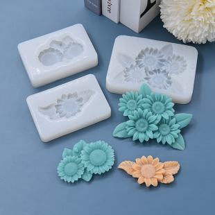 Sunflower shape silicone mold baking DIY cake mold