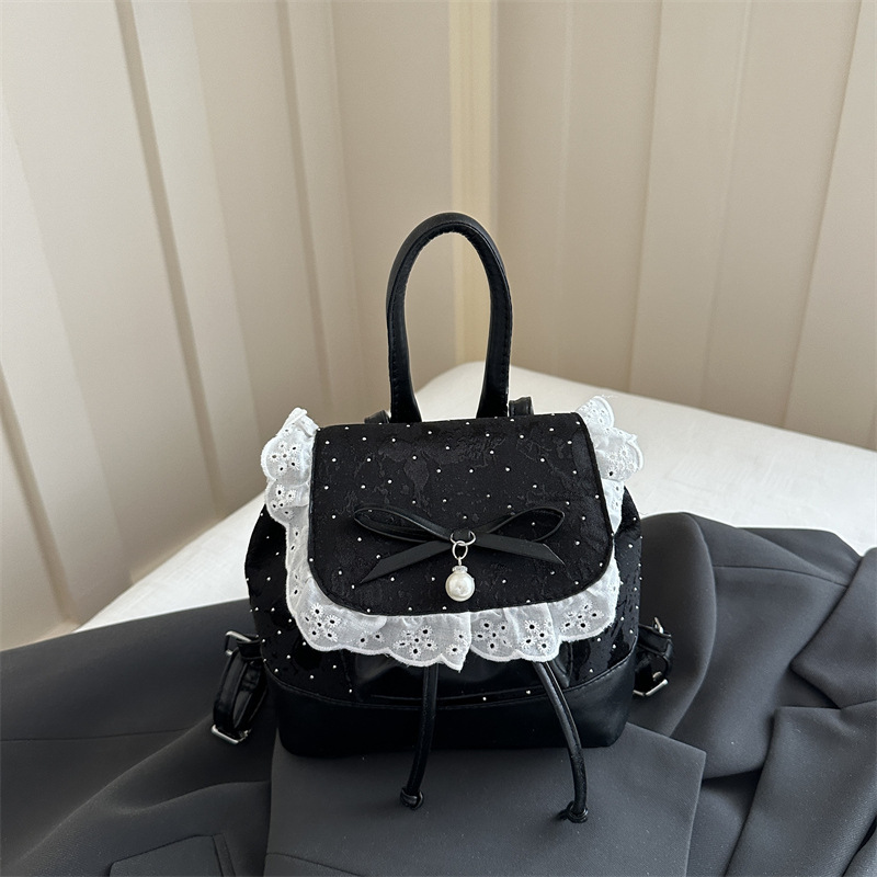 Sweet girl nicho de encaje mochila de mujer 2026 nueva mochila universal exquisita mini mochila