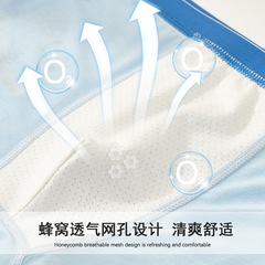 Boys' modal boxer briefs, children's boxer shorts, baby, middle-aged, little boy, ice silk thin summer