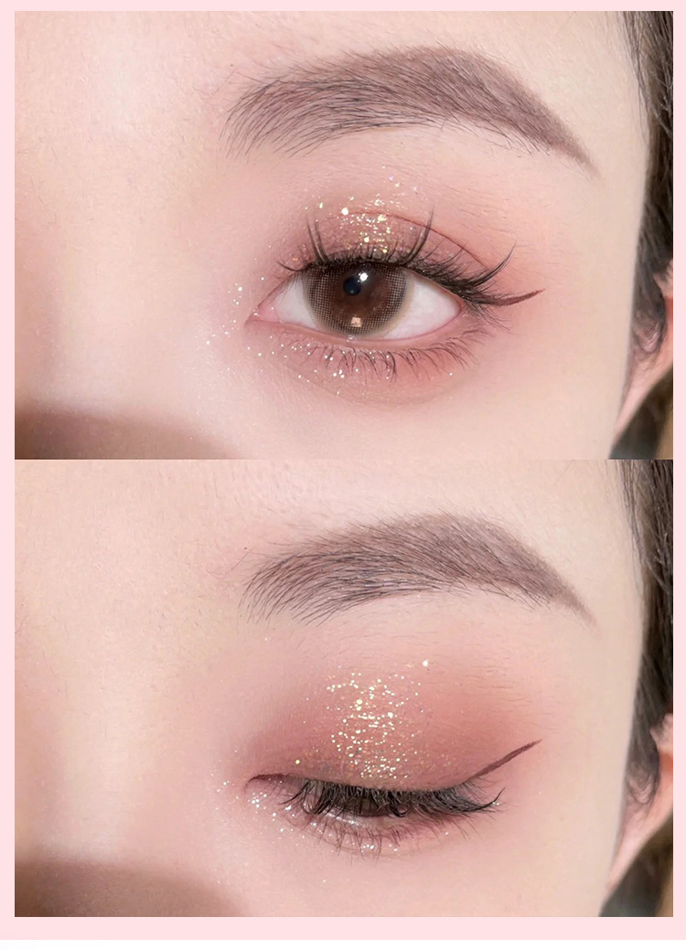 Ice cream eyeshadow palette, pure nine-color pearlescent, matte, glossy, ground color, glitter, sequins, beginner's blush, high-gloss nine-grid undefined
